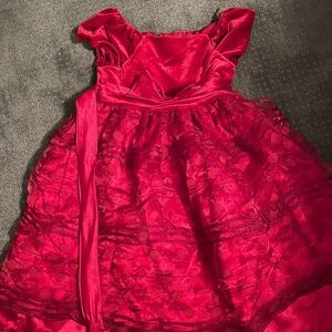 Elegant Red Kids Dress